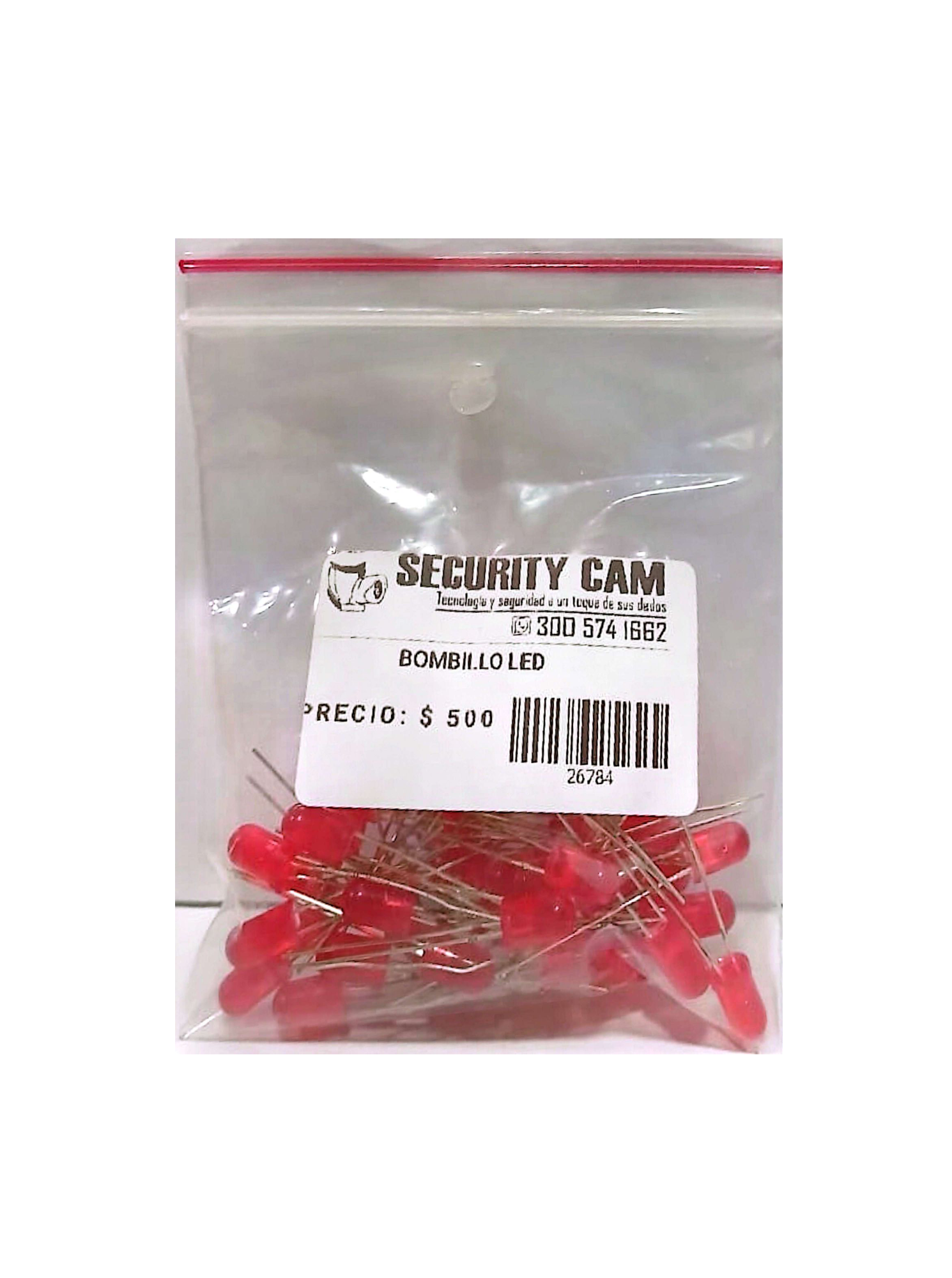 BOMBILLO LED ROJO